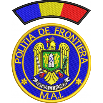 Emblema politia de frontiera romana IGPFR +  EMBLEMA TRICOLOR MANECA